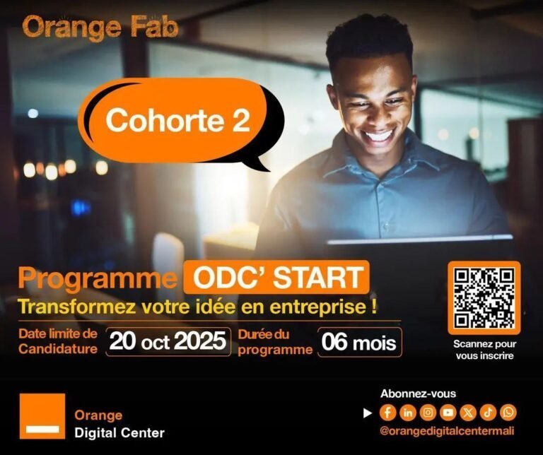 Appel à candidatures : Orange Digital Center ouvre la Cohorte 2 du programme ODC’ START pour jeunes innovateurs